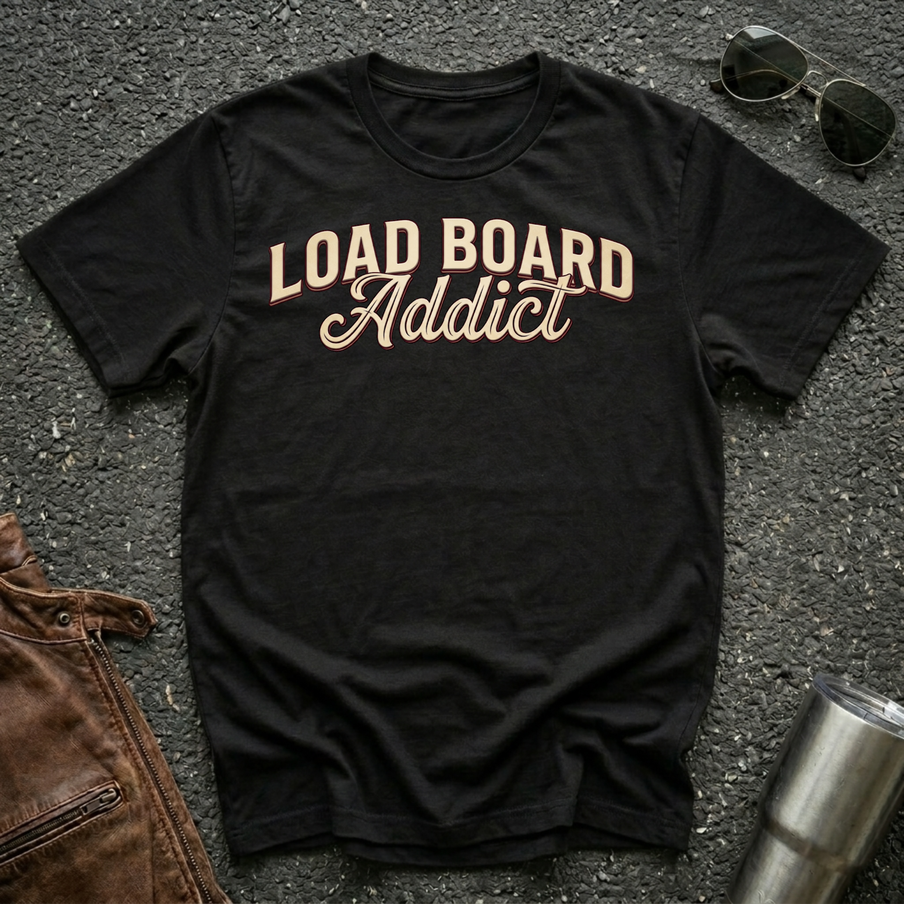 Load Board Addict | Road Life T-Shirt