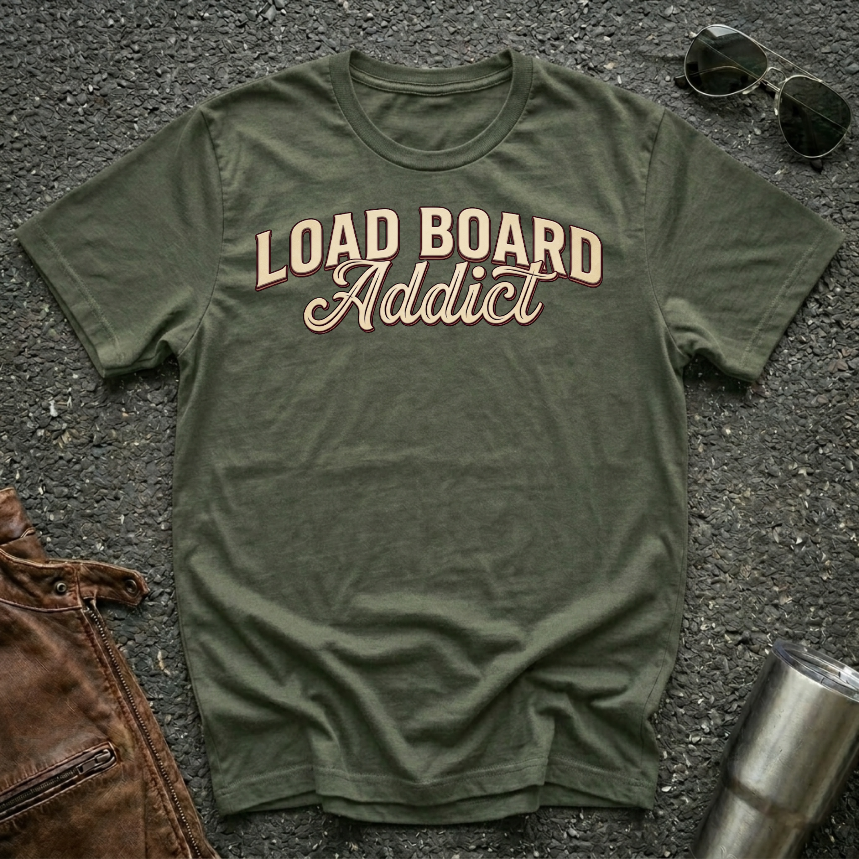 Load Board Addict | Road Life T-Shirt