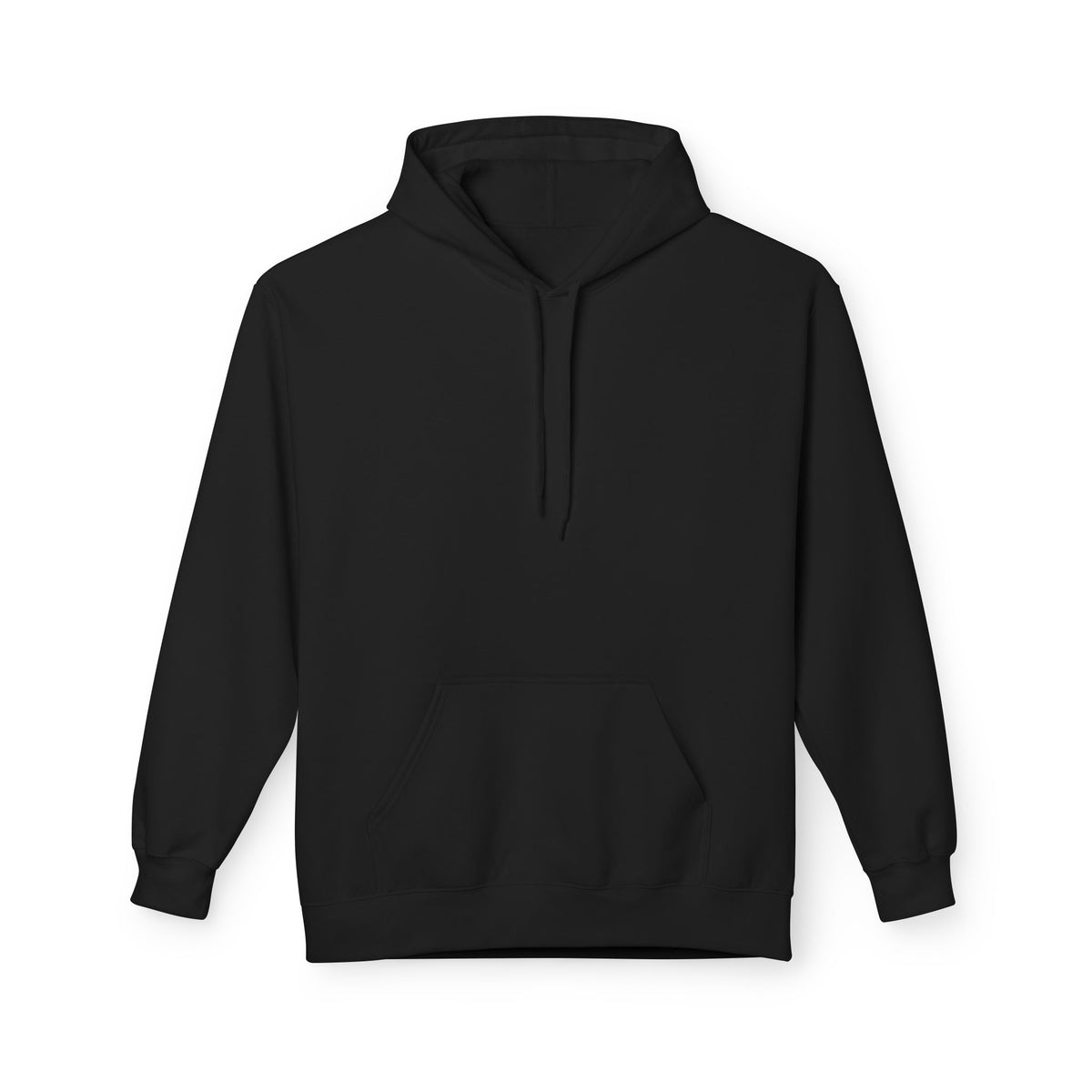 Black hoodie on a white background