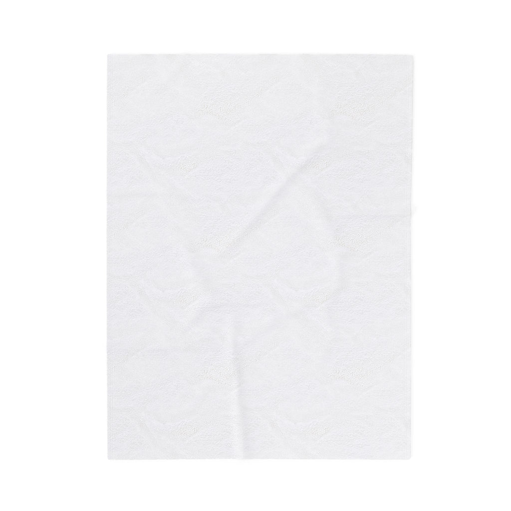 White blanket on a white background