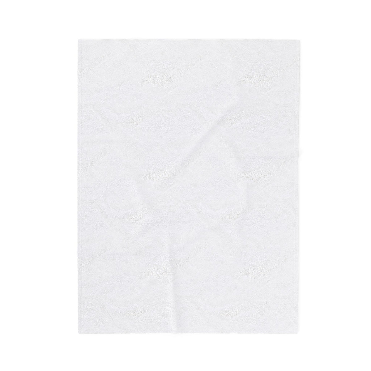 White blanket on a white background
